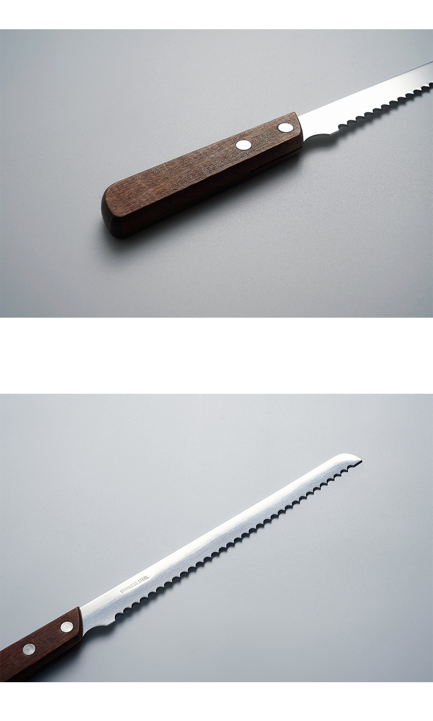 슬림형 우드 바게뜨 빵칼 27cm 상세 이미지 4